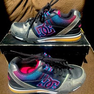 Colorful DC shoes. Comfy cute and worn outside only once.